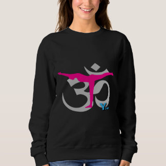 Yoga mit Silhouette und Yoga-Zeichen Nr. 3 Sweatshirt