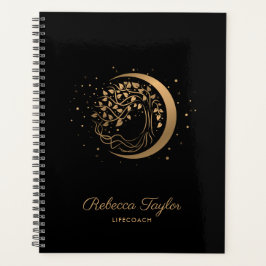 Yoga-Mond-Trend-Coach-Baum Leben Gold Planer