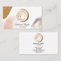 Yoga Moon trendy Life Coach Baum Leben Gold Busi