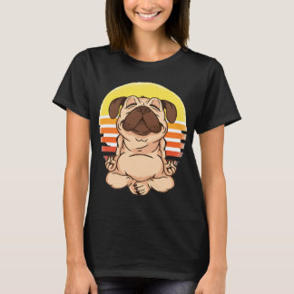 Yoga Mops Dog Mediation T-Shirt