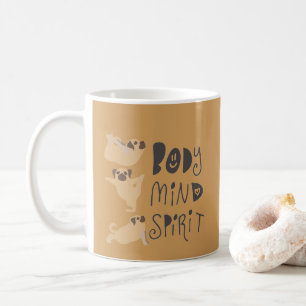 Yoga-Möpsen Kaffeetasse