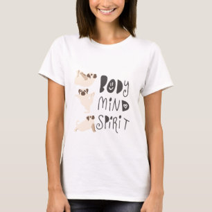 Yoga-Möpsen T-Shirt