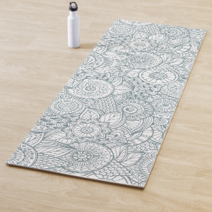 Yoga Motif Tribal Floral Abstrait Élégant Tapis de Yo