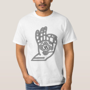 Yoga Mudra avec Om et ton nom T-shirt