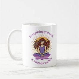 Yoga Mug – Spiritual Gift for Women, Calm Vibes Kaffeetasse