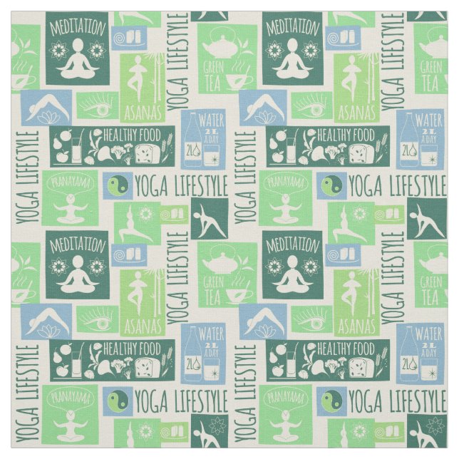 Yoga-Mustergewebe Stoff (Muster)