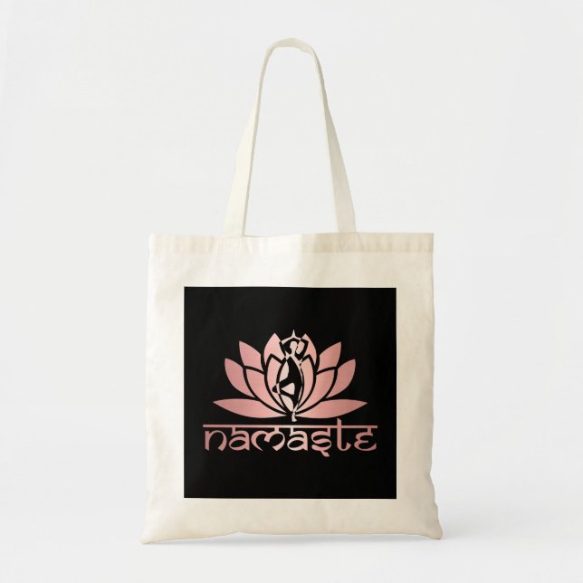 Yoga - Namaste Lotus Symbol Tragetasche (Vorne)
