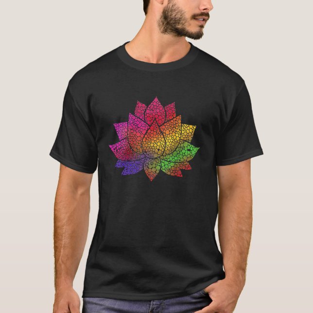 Yoga Namaste Mediation Lotus Blume Yoga T-Shirt (Vorderseite)