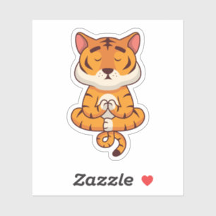 YOGA NAMASTE NIEDLICH LION AUFKLEBER