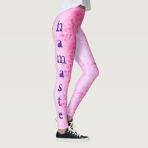 Yoga Namaste Pink Lila Chic Moderne Vorlage