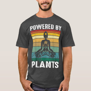 Yoga Namaste Powered by Pflanze Vegetarian Lovers  T-Shirt