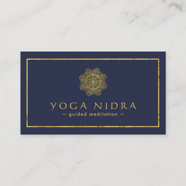 Yoga Nidra Visitenkarten Visitenkarte (Vorderseite)