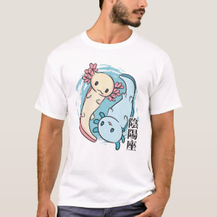 Yoga - Niedlich Kawaii Anime Axolotl - Japanisch - T-Shirt