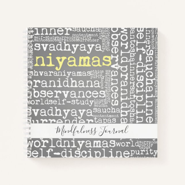 Yoga Niyamas Mindfulness Journal (Devant)