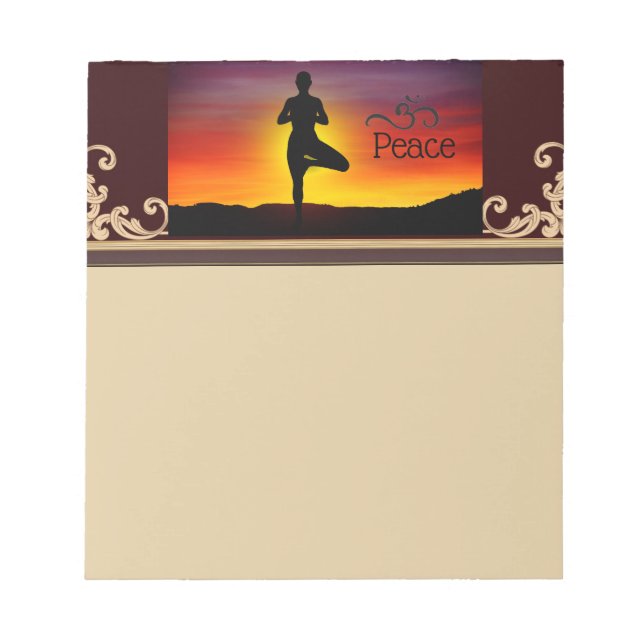 Yoga Notepad Notizblock (Vorderseite)