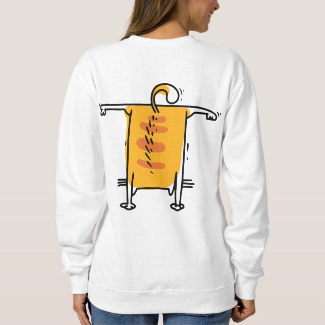 Yoga oder Pilates Cat "I Got This" Sweatshirt (Rückseite)