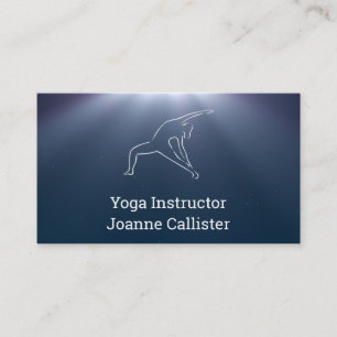 Yoga oder Pilates Instructor Business Card Visitenkarte