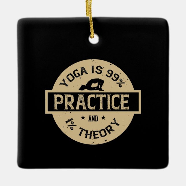 Yoga, Om, Angst, Workout, Meditation, Lehrer, Keramikornament (Vorderseite)