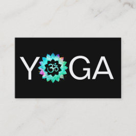 *~* Yoga OM Lehrerin Lehrerin Om Lotus Mandala Visitenkarte
