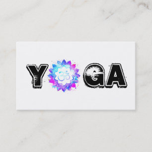 *~* Yoga OM-Mandala-Lehrer-Lehrer Lotus Visitenkarte