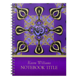 Yoga Om Purple Inspirations Est Carnet