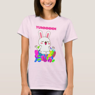 Yoga Ostersonne Meditate Yum Gelee Bohnen Süßigkei T-Shirt