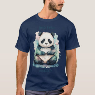 Yoga-Panda behalte beruhigende Meditation T-Shirt