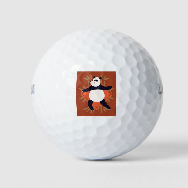 Yoga Panda Golfball (Vorderseite)