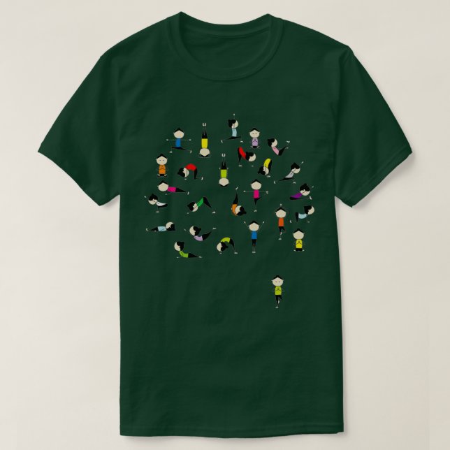 Yoga Pants Bali Krishna T-Shirt (Design vorne)
