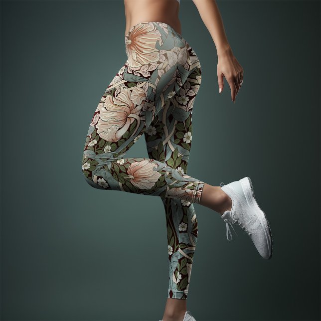 Yoga Pants Dusty Blue Pimpernel Morris Leggings (Von Creator hochgeladen)