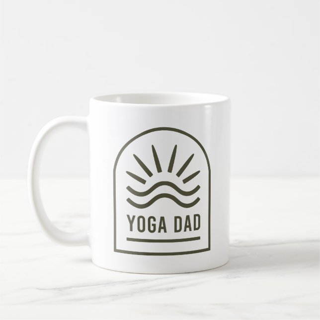 Yoga Papa zen spirituelle Wellness Yogi boho Kaffeetasse (Links)