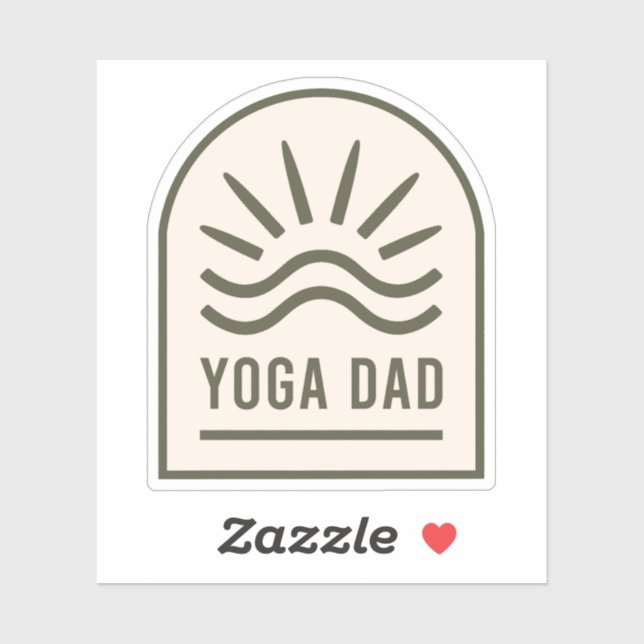 Yoga Papa Zen spirituelle Yogmen Aufkleber (Blatt)