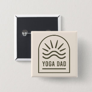 Yoga Papa zen spirituelle Yogmen boho Button