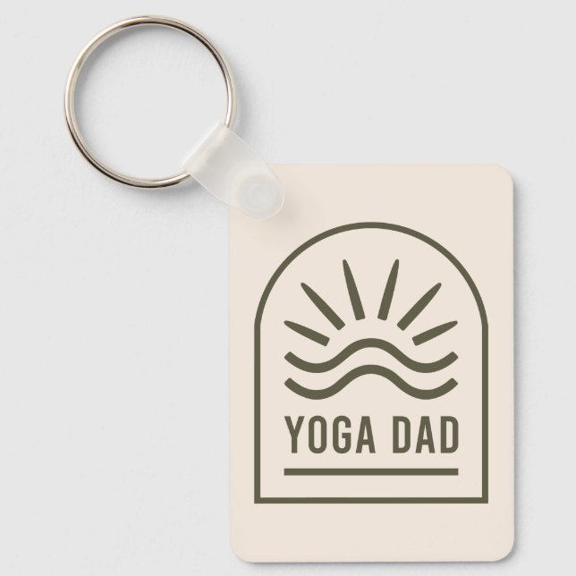 Yoga Papa zen spirituelle Yogmen boho Schlüsselanhänger (Vorderseite)