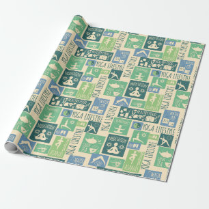 Yoga Pattern Geschenkpapier