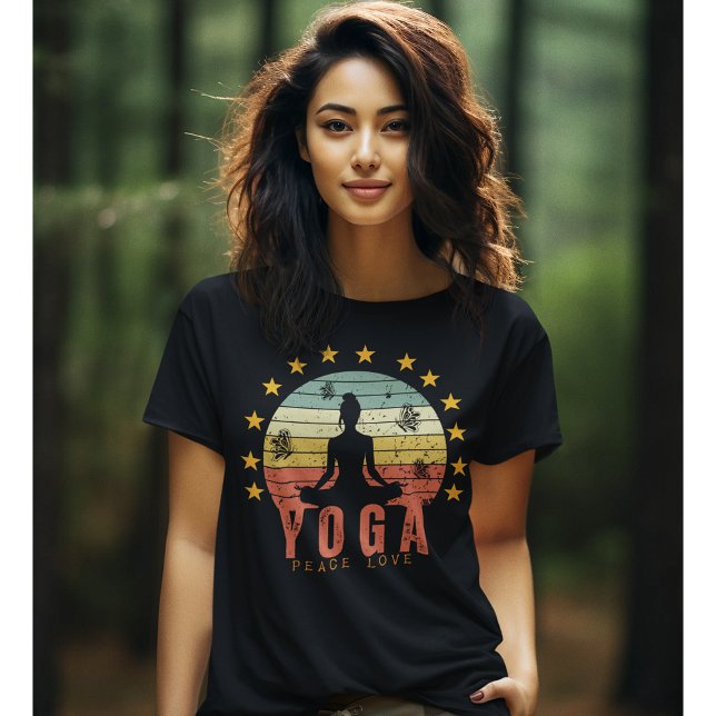 Yoga Peace Love Pilates Zen Übungshemd T-Shirt (Von Creator hochgeladen)