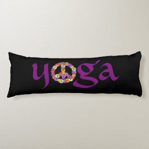 Yoga Peace Sign Floral Seitenschläferkissen