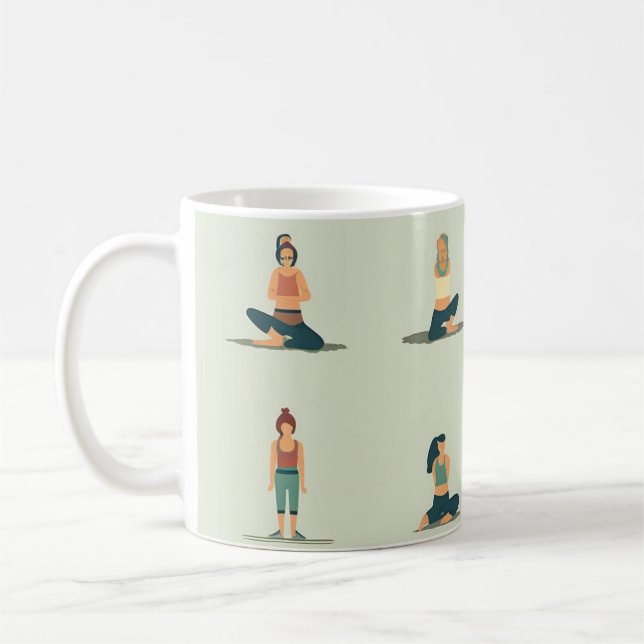 Yoga, Pilates, thematisch Kaffeetasse (Links)