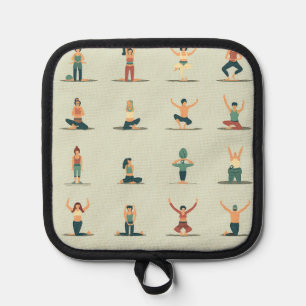 Yoga, Pilates, thematisch Topflappen