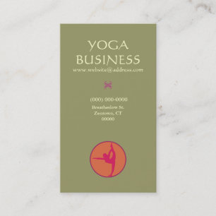 Yoga Pose Business Card Visitenkarte