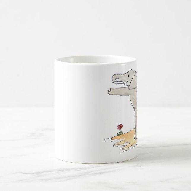 Yoga-Pose des Elefant-Tänzers Kaffeetasse (Mittel)