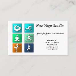 Yoga-Pose-Geschäfts-Karte Visitenkarte