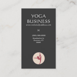 Yoga Pose Groon Business Card Visitenkarte