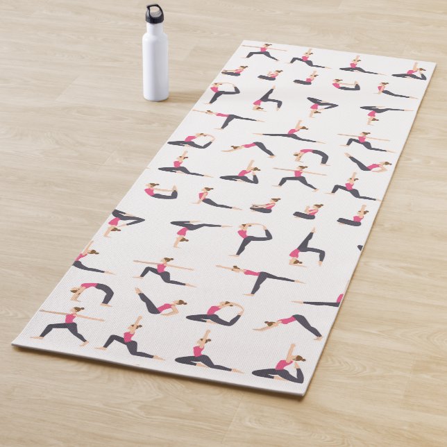 Yoga-Pose-Images auf einem Premium-Yoga-Mat Yogamatte (Beispiel)
