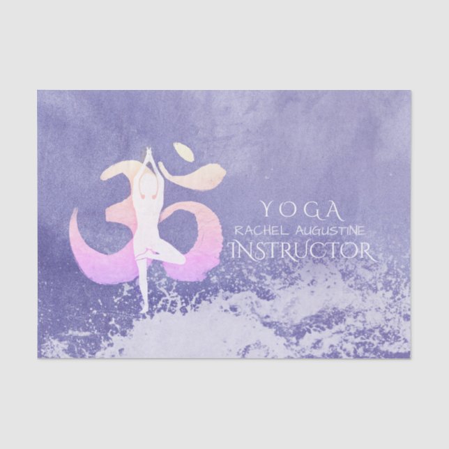 Yoga-Pose-Kursleiter Seidenpapier (Vorderseite)