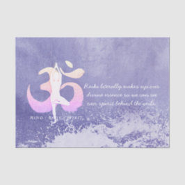 Yoga Pose Om Sign Seidenpapier