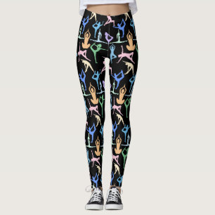 Yoga Pose Pastel Muster 01.bx4 Leggings
