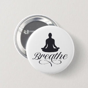 Yoga-Pose-Silhouette Button