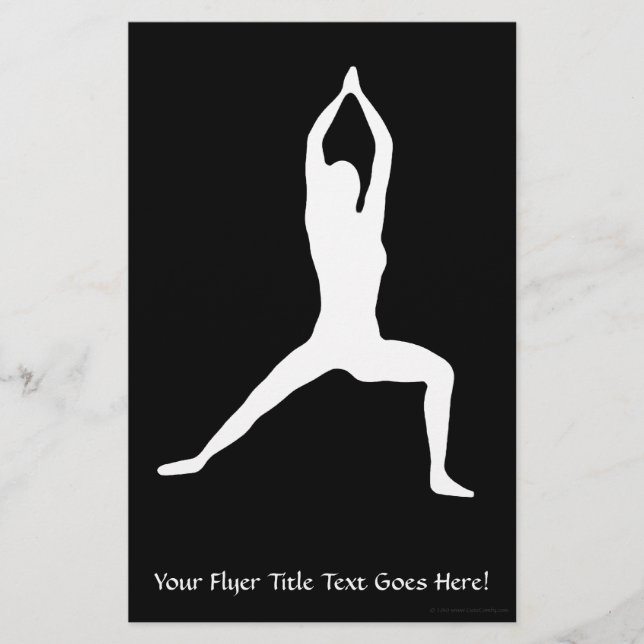 Yoga-Pose-Silhouette Flyer (Vorne)