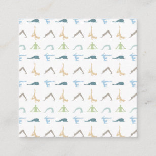 Yoga-Pose-Silhouette Mindfulneßmeditation Begleitkarte